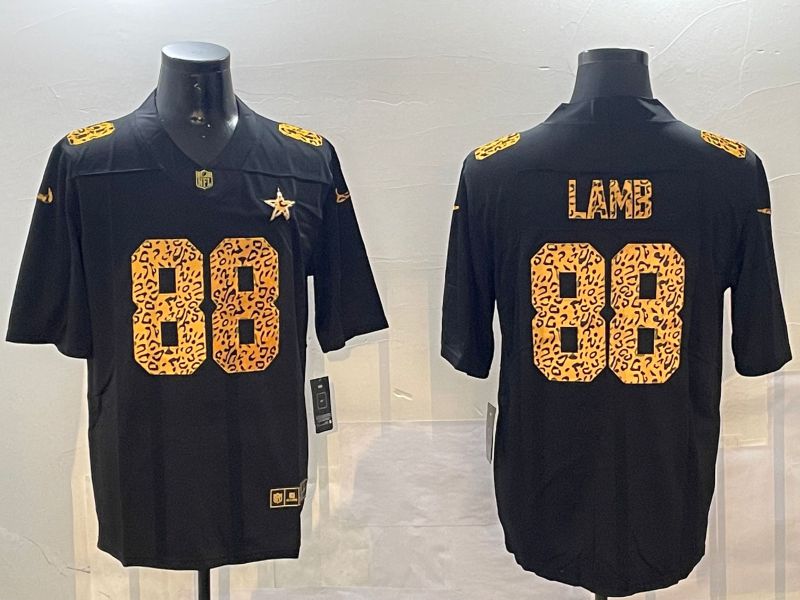 Men Dallas Cowboys #88 Lamb Black 2024 Nike Limited NFL Jersey style 0108